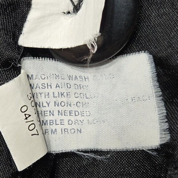 Gap Y2K Double Breasted Blazer Coat Size Small Black 33 in Chest Jacket Womens - Picture 14 of 15